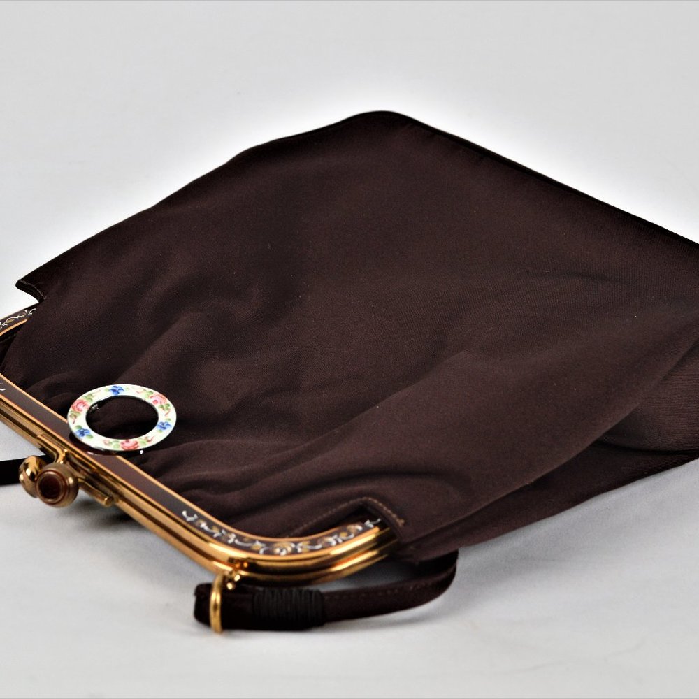 Vintage Brown/Gold Tone Handbag